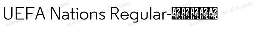 UEFA Nations Regular字体转换